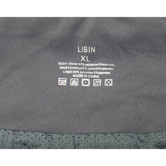 Libin Women’s XL Athletic Running Shorts Gray Stretch w/ Phone Pocket NWT - Picture 3 of 3